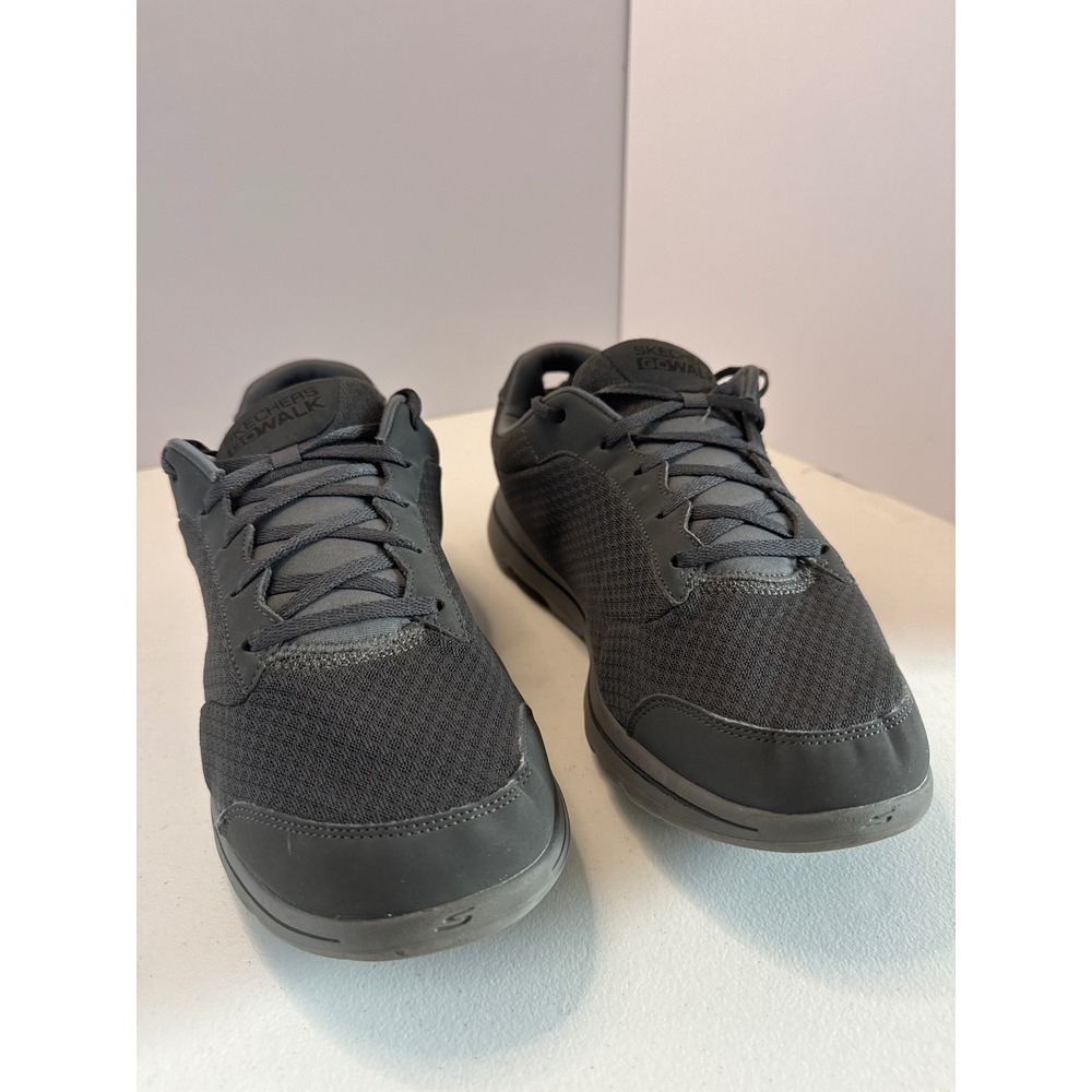 Skechers Mens GOwalk 5 Apprize Charcoal Black Shoes 55509EWW Size 12 Wide